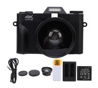 caméra numérique 4K, 60 FPS, 75 MP, écran tactile 3 pouces, zoom 16x, rotation à 270 degrés pour les voyages et le camping