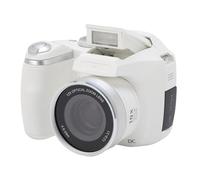 Caméra Numérique 4k 60m avec écran LCD Flash LED, CMOS 12X Optical 6X Zoom Digital Retro Digital Camera Recorder pour Un Paysage de Portrait de Voyage, avec des Voyages, (White)