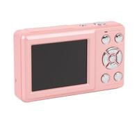 Caméra Numérique 4K 64MP avec écran LCD de 2,4 et Zoom 18x, Caméra Vidéo HD Compacte avec Charge de Type-C pour Les Adolescents Blogging Photography Beginners (Rose)
