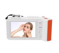 Caméra Numérique 4K, 70MP F1.8 Auto Focus 50x Zoom Compact Point Shoot Vlogging Camera avec Flash à Double écran, Batterie Intégrée, pour Les Adolescents Adultes Débutants (White)