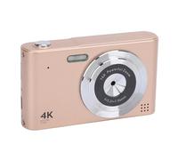 Caméra Numérique 4K, Caméra Auto Focus 16x Zoom 48MP avec écran de 2,4 Pouces, Appareil Photo Compact Anti-Shake avec Flash, pour la Photographie de Voyage (Gold)