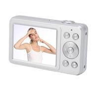 Caméra Numérique 4K, Caméra Vidéo 64MP avec Zoom et Auto Focus 16x, Caméra Vidéo LED 2.8 "avec Mode Macro pour Le, la Création de Contenu Youtube et la Photographie de Voyage (Silver)
