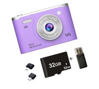 Caméra Numérique 6400W Pixélé Avec Optimisation De L'environnement Sombre Et Écran Compact 2 5 Pouces Pour Un Appareil Photo Numérique À Faible Luminosité Vlog Extérieur Avec Lumière De Remplissage