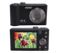 Caméra Numérique, 64MP 4K 2,8 Pouces Écran Vidéo Enregistrement CCD Vlogging Camera for School Travel Webcam Photography, 16x Zoom, pour Les Adolescents Débutants (Black)