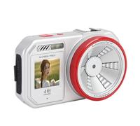 Caméra Numérique à Deux écrans pour la Photographie, Caméras de Vlogging 64MP 2,8 "Screen avec Zoom Numérique 18x, Caméra Vidéo Compacte Automatique pour Voyager (Silver)