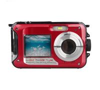 Caméra numérique avant et arrière,écran touristique,caméscope selfie,1080P,FHD,Vlog,YouTube,caméra de diffusion en direct,prise en charge de la carte TF,32 Go,16x,graphite - Type Rouge-camera add 8GB