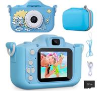 Caméra Numérique Enfant 1080P - Appareil Photo Enfant Vidéo 26MP avec Carte SD 32 Go - Cadeau pour Fille et Garçon 3 à 12 Ans - Idéal pour Noël, Anniversaire et Développement Créatif