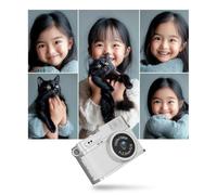 Caméra numérique fioreuse 1080p FD Portable Small Camera Retro avec lumière Flash LED Caméras Vintage pour Cadeau de Voyage pour Les débutants, Les Enfants et Adolescents, garçons