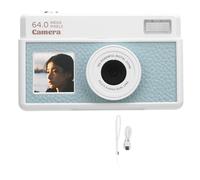 Caméra numérique Glomora 4K 64MP 18X Zoom Autofocus 2,8 Pouces Caméra numérique rétro avec Plusieurs filtres et lumière de Remplissage LED (Light Green and White)