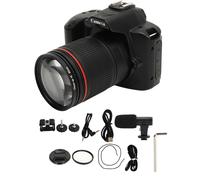 caméra numérique HD 4K 64MP avec vision nocturne, écran couleur IPS 3 pouces, WLAN numérique, zoom numérique 16x, grand-angle 120 degrés avec lumière de remplissage