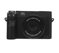 Caméra Numérique HD 4K 75MP, Caméras Vidéo WiFi avec Zoom Numérique 18x, Appareil Photo Vlogging Autofocus Anti-Shake avec écran LCD de 3 Pouces, Flash pour la Photographie (Black)