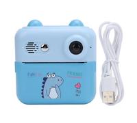 Caméra numérique instantanée 48MP HD 1080p Enregistrement vidéo 16x Zoom numérique 2,4 Pouces IPS Eye Screen Screen Technology Impression sans Encre Technologie de Voyage légère (Bleu)