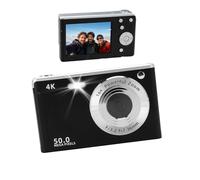 Caméra Numérique pour la Photographie, Caméra de Vlog 4K 50MP, Zoom Numérique Autofocus 16x, Caméra Numérique Point and Shoote, pour Les Adolescents Adulte Beginner (Black)