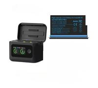 Caméra Panoramique Sportive avec Batterie Lithium-ION 2800 MAh, Compatible avec Insta360 X5(1battery 1charger)