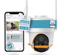 Caméra PETTEC PetCam Free’n 360 4G LTE, 3MP, 20m IR, technologie de détection de mouvement Ultravision