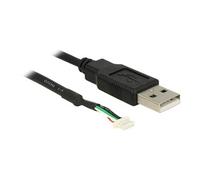 camera plug V1.9 - Adaptateur interne vers externe USB - bloc terminal à 5 broches (P) pour USB (M) - 1.5 m - noir - pour P/N: 96366, 96381