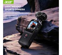Caméra portable 4K HD Acer S360, caméra Vlog avec objectif grand angle rotatif à 270°, prise en charge de microphone externe et carte TF, caméscope portable pour débutant, voyage en extérieur, enregis