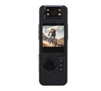 Caméra Portée sur Le Corps, Caméra Portable 1080P avec Objectif Rotatif à 180 Degrés, Détection de Mouvement, Caméscope de Poche sans Fil pour Les Sports de Garde de sécurité,