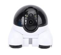 Caméra pour Animaux de Compagnie Mobile, 2MP Double Lens 1080p Camera de sécurité Intérieure WiFi avec Roues, Application Télécommandée à 2 Voies Talk Mothable Cam pour Animal de
