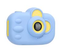 Caméra pour enfants 12 MP, double objectif avant et arrière, vidéo numérique 1080p, compatible fille et garçon, bleue