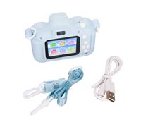 Camera pour enfants, ecran IPS HD 2 pouces, camera avant et arriere, jeu, enregistrement video MP3, camera pour tout-petits de 3 a 10 ans, bleu