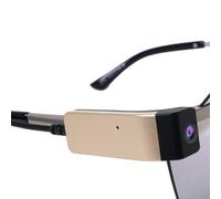 Caméra pour Lunettes 1080p HD, Caméra en Direct, Enregistreur Vidéo USB Intelligent sur Les Jambes des Lunettes, Microphone, Lentilles D'enregistrement Audio-Vidéo,A