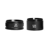 Caméra pour Microscope, 0.5X .7X 1.0X 2. objectifs auxiliaires lentille Microscope de caméra for en verre à Zoom stéréo trinoculaire