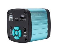 Caméra pour Microscope électronique, 48 MP 4K 1080P, Vidéo Industrielle, avec Interface Multimédia HD, Sortie USB 2.0, pour Soudure et Réparation électroniques, Zoom (Prise UE