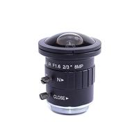 Caméra pour Microscope, Objectif 4K 8MP 2.5mm 2/3 "F1.6 IR Fisheye, vue grand Angle, monture CS, objectif CCTV monofocal, Iris automatique 8 mégapixels for caméra