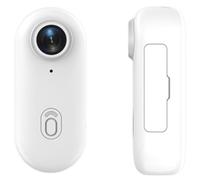 Camera POV Full HD 4K, Film Anywhere, Hands-Free, Quick Magnetic Mount pour Moto Cyclisme Voyage Animaux Record de Vie(Blanc,1080p [32 Go + Lecteur de Carte])