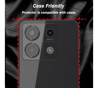 Caméra Protecteur Pour Xiaomi Redmi Note 13 Pro 5G Caméra,[Bague Individuelle En Métal Sans Bulle Anti-Rayures] Protection De Lentille Pour Xiaomi Redmi Note 13 Pro 5G [1 Pièces] - Noir