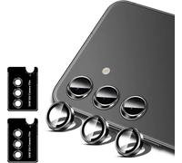 Camera Protection For Samsung Galaxy S24, 2 Pieces Individual Rear Camera Protector Tempered Glass For Galaxy S24, 9h Hardness Ultra Hd Scratch Resistant, Black