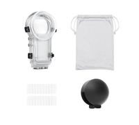 Camera Protective Shell, Étui de plongée Invisible 60M, Rigide, Transparent, étanche, avec Couvercle de Capuchon d'objectif, Compatible avec la caméra d'action Insta360 X5,for Outdoor