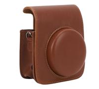 Camera PU Leather Sac, Esthétique Adsorbable Flip Cover Scratch Proof Camera Protective Case Openings Précises avec Bandoulière pour Mini 90 (Brown)