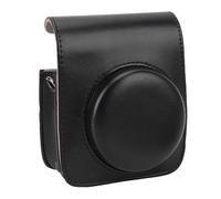 Camera PU Leather Sac, Esthétique Adsorbable Flip Cover Scratch Proof Camera Protective Case Openings Précises avec Bandoulière pour Mini 90 (Black)