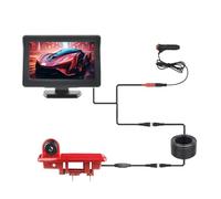 Caméra Recul Caméra recul étanche avec Vision Nocturne feu Stop, écran 4,3 Pouces pour Voiture Compatible pour Traffic Capteurs Stationnement(A)