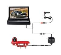 Caméra Recul Caméra recul étanche avec Vision Nocturne feu Stop, écran 4,3 Pouces pour Voiture Compatible pour Traffic Caméra Stationnement(A1)