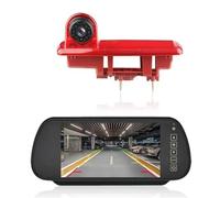 Caméra Recul Écran D'affichage De Rétroviseur De Voiture De 7 Pouces, avec Feu Stop, Caméra De Recul pour Stationnement, pour Trafic 3 Camera Arrière(with Bracket)