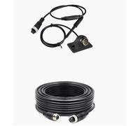 Caméra Recul Grand Angle MCCD 170° AHD 1080P 360° Réglable avec Câble Adaptateur 4 Broches Caméras Recul Voiture(Add 10m Cable)