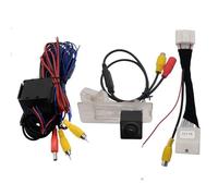 Caméra Recul pour Dacia pour Duster 2009-2016 2017 2018 2019 Fisheye Trajectoire Dynamique HD Voiture Vue Arrière Caméra De Recul Kit Camera Recul(Dynamic Trajectory)