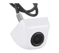 Caméra Recul pour Voiture Objectif HD CCD Fisheye Installation l'envers Sauvegarde Avant pour Véhicule Moniteur Stationnement Stéréo D'aide Stationnement Caméras(Blanc)