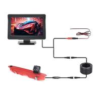 Caméra Recul pour Voiture pour Kangoo 2007 2008 2009 2010 2011 2012 2013 2014 2015 2016 2017 2018 2019 2020 2021 Caméra Recul HD avec Feu Stop Et Écran 4,3 Pouces(A Desktop screen1 12V)