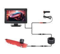 Caméra Recul pour Voiture pour Kangoo 2007 2008 2009 2010 2011 2012 2013 2014 2015 2016 2017 2018 2019 2020 2021 Caméra Recul HD avec Feu Stop Et Écran 4,3 Pouces(Desktop screen2 12V)