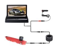 Caméra Recul pour Voiture pour Kangoo 2007 2008 2009 2010 2011 2012 2013 2014 2015 2016 2017 2018 2019 2020 2021 Caméra Recul HD avec Feu Stop Et Écran 4,3 Pouces(Folding screen2 12V)