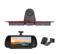 Caméra Recul pour VW pour Crafter avec Écran De Rétroviseur De 7 Pouces, Kit De Caméra De Recul Et De Feu Stop, 3ème Caméra De Feu Stop Adaptée(Factory Fitted Kit)