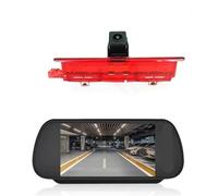 Caméra Recul Stationnement Pour VW Pour Caddy 2013-2015 : Rétroviseur Intérieur Avec Écran 7 Pouces, Feu Stop Intégré, Caméra De Recul Et(With bracket)