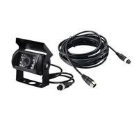 Caméra Recul Voiture Caméra De Recul Étanche pour Camions, Remorques, Pick-ups Et Camping-Cars, avec Port AV 4 Broches Vision Nocturne Infrarouge Caméra Stationnement(10m 4Pin Cable,NO Parking Line)