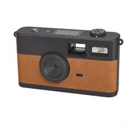 Caméra rétro avec capteur CMOS 8 MP sans écran, simple pression (orange) | Pas de distraction de l'écran, mise au point pure de la photographie, opération simple à un bouton, parfait pour apprendre