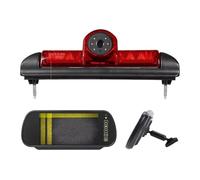 Caméra Rétroviseur pour Fiat pour Ducato X250 3ème Feu Stop Caméra De Recul Kit De Moniteur De Caméra De Recul HD(SuctionCup Stand Kit)