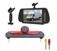Caméra Rétroviseur pour Peugeot pour Boxer avec Vue arrière de 7 Pouces, feu de freinage, caméra de recul, Vision Nocturne, Marche arrière(7 inch Rear View)